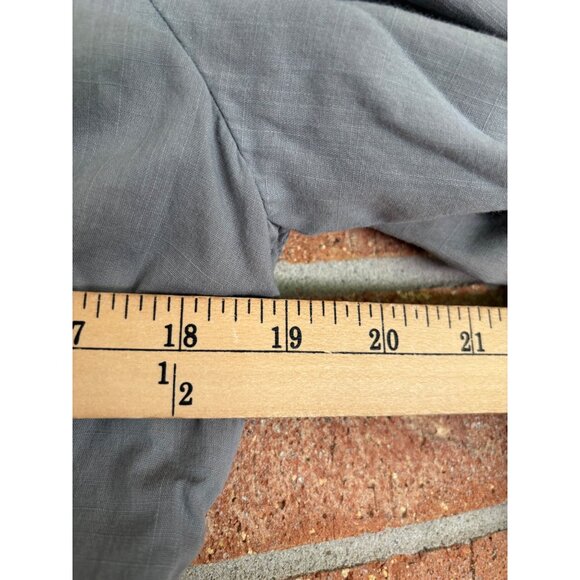 Anthropologie Elevenses Button-Up Blouse With Ruched Details & Long Sleeves - Picture 7 of 10